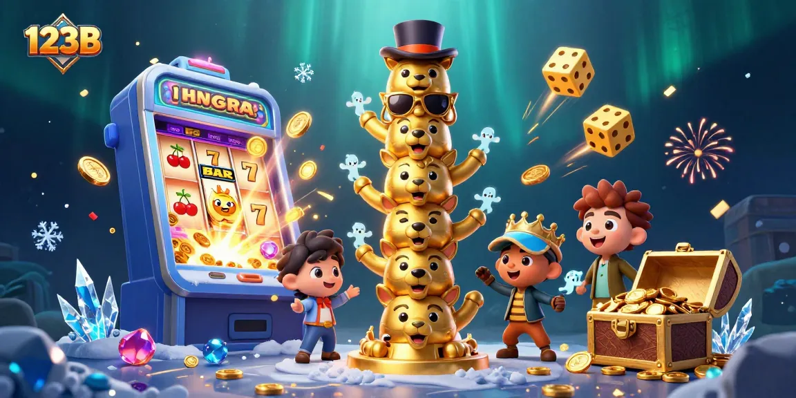 Experience thrilling wins at 123B with a vibrant casino adventure featuring slot machines and exciting game reels.